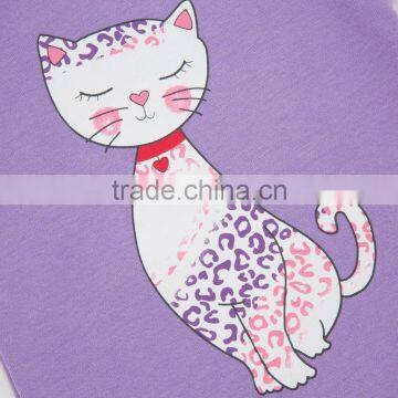 China Factory Cute Cats Design Short Sleeve 100% Cotton Baby Clothes For Newborn photo-4