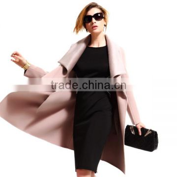 Latest Stylish Trench Coat Designs for Women Double Side Long Sleeve Cashmere Coat