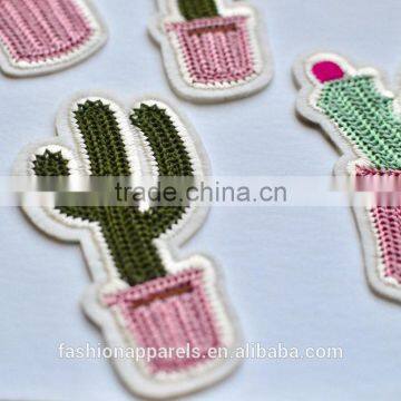 Custom High Quality Cactus Embroidered Patch for Clothes Embroidery Patch Made in China Choose Size/color photo-4