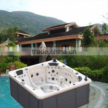 luxurious lucite outdoor spa