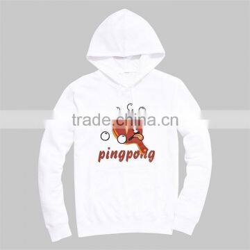 White Print 100% Fleece Polyester Hoodies Wholesale Lightweight Hoodie photo-2