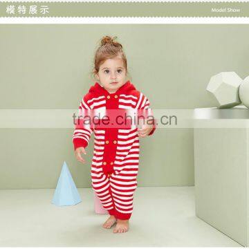 2017 2018 Baby Kids Striped Winter Thick Sweater Knitted Romper photo-2