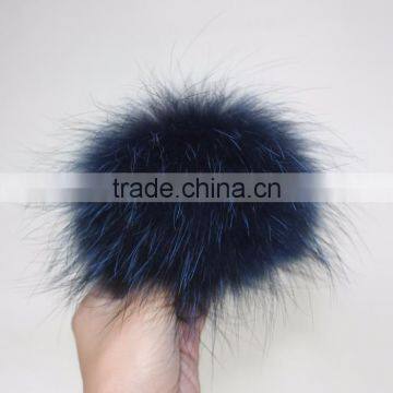 Myfur Custom Color and Size Wholesale Real Raccoon Fur Ball photo-3