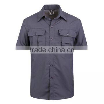 Juqian 2016 OEM Wholesale Colors High Quality Mens Classic Soft Textile Nylon Breathable Work Shirt Wholesale photo-4