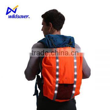Camping Waterproof Dry Bag Safety LED Flashing Backpack Cover photo-2
