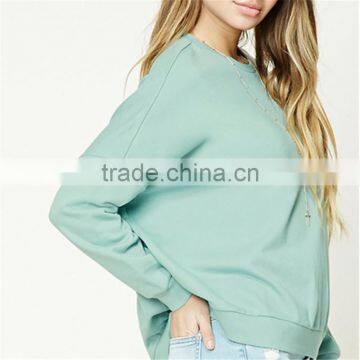 2017 OEM Top Selling College Solid Oversized Sweatshirt Without Hood photo-3