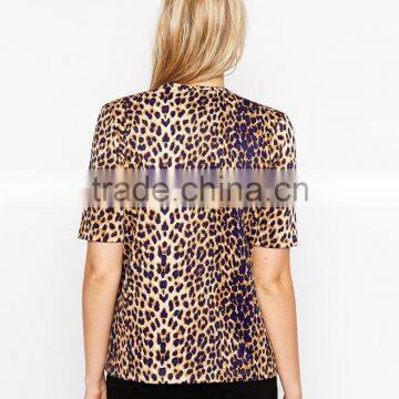 Maternity Scuba T-Shirt in Leopard Print China Products photo-3