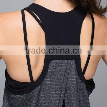 Ladies Tops Latest Design Custom Fitness Sports Gym Yoga Tank Top photo-4