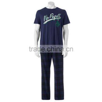 Funny Printed Design on T Shirt and Pants Mens Pajamas Set Christmas Family Matching Pajamas photo-5