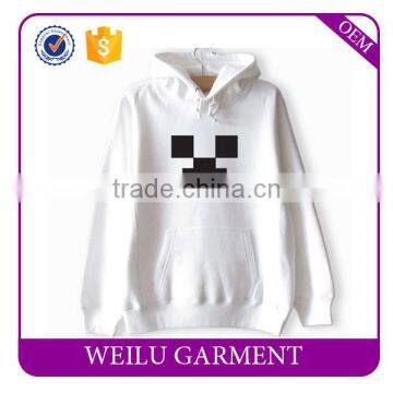 100% Cotton Plain White Hoodie Custom Different Color Hoodie Factory Supplier