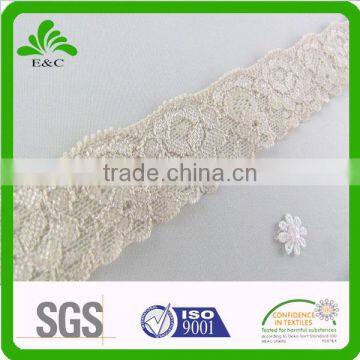 Nylon Spandex Lace Trims for Girl's Sexy Underwear Elastic Wholesale Lace For Girl's Bra