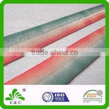 Soft Fabric Foldover Style Thermal Transfer Printed Elastic Satin Ribbon photo-3