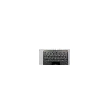 Black Bluetooth keyboard Leather Case for IPad 1and IPad 2 with 30 Pin USB Charge 5V