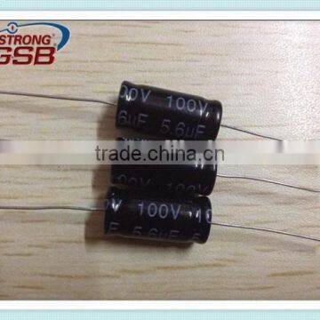 Horizontal capacitor 5.6UF100Valuminum electrolytic capacitor inventory hot sell high quality