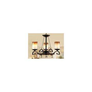 3 Light Bordeaux Classic Wrought Iron Chandelier , Dining Room Chandeliers Lighting