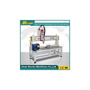Small size cnc router woodworking engraving machine, 4 axis cnc router rotary machine , cnc engraver machine for wood stair