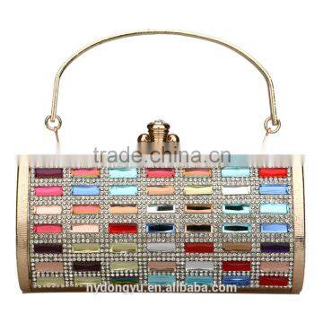 Rhinostone Deco Fancy Clutch Bag / Women Wonderful Rhino Purse Evening Handbag Gorgeous Bridal Wedding Purse Party Bag Handbag photo-4