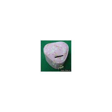 heart shape money box