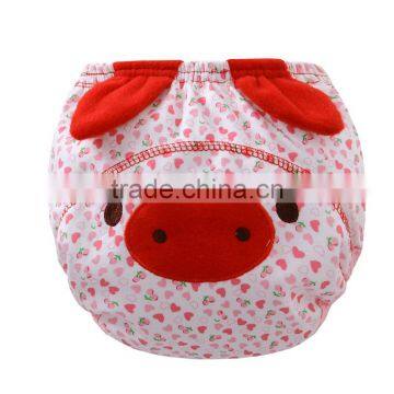 red pig pattern manufacturer breathable ruesable infant cloth diaper