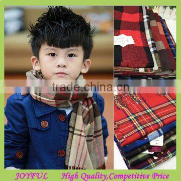 Wholesale baby children scarf plaid scarf