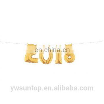 2018 Gold Number Balloon New Year Party Decoration Foil Balloon Party Shower Supplies