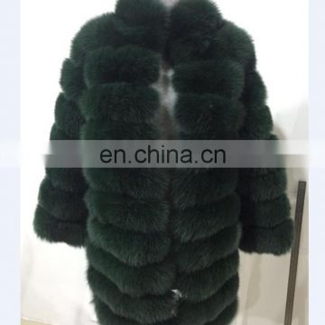 2017 Buy fur coat elegent real fox fur long coats for women