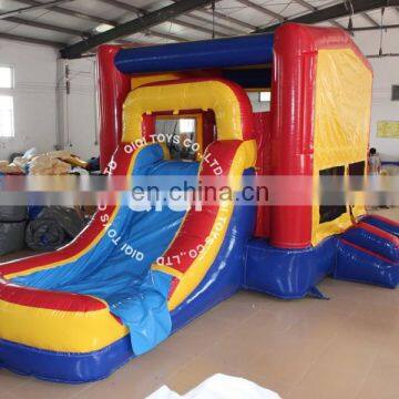 New style commercial inflatable bouncy castle with water slide