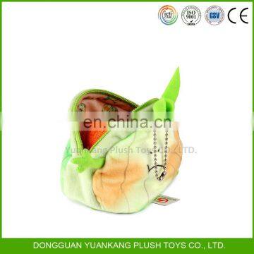 Easy carry vegetable shaped series plush coin, card and money pouch