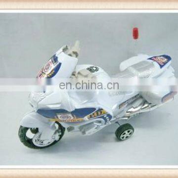 Friction plastic police car toy mini motorcycle