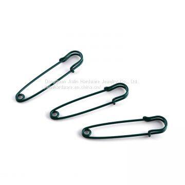 Lady Fashion Brooch Jasper Decorative Brass Safety Pin, 2.0mm*76mm photo-3