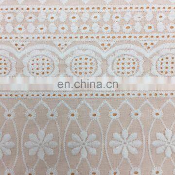 OLF14284 Hign quality cotton african lace embroidery fabric for wedding dress