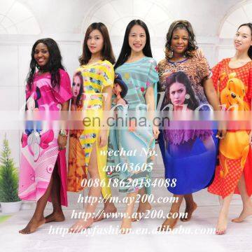 Factory Customized Women New Short Sleeve Casual One Piece Dress Chiffon Dresses photo-6