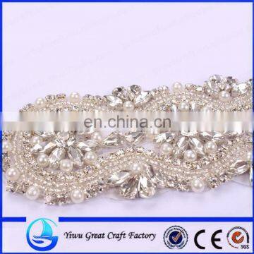 High-end Elegant Diamond Sutra Transparent Acrylic With Handmade Beaded Belt Crystal Lace Wedding Dresses photo-2