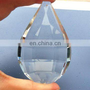 90mm big size crystal chandelier parts, crystal pendant trimmings for lamp & accessories