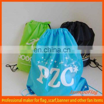 customized digital non woven drawstring shoe bag