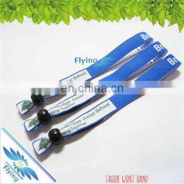 Hotel entrance bracelets/ Event embroidery ticket wristbands for one off use