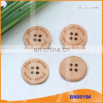 Natural Wooden Buttons for Garment BN8018