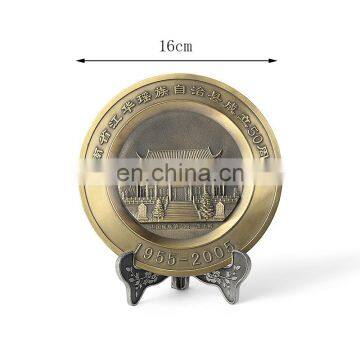 Custom Embossed Round Metal Commemorative Plates for Sale photo-3