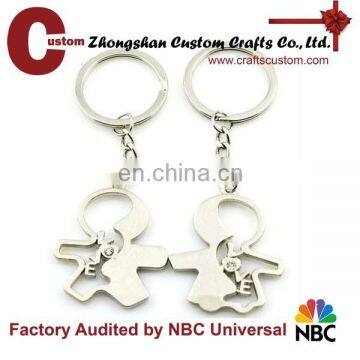 Antique Silver Plate Religious Metal Key Chain photo-6