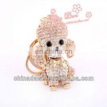 Popular Rhinestone Poodle Fashion Keychains Designs CD-KD007