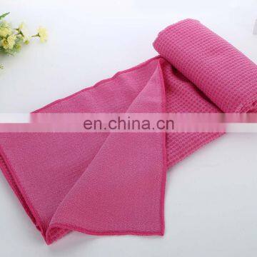 Wholesale Custom Microfiber Non Slip Silicon Hot yoga towel printed