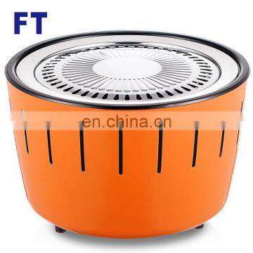 OEM ODM cool rolled steel RoHS approved Electric fan portable outdoor charcoal bbq with korean bbq  grill table