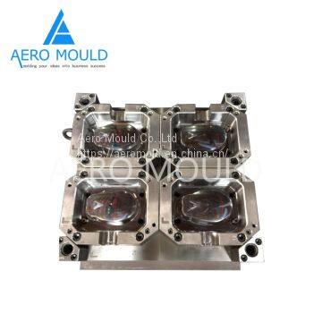 Double color personalized square lunch box mould