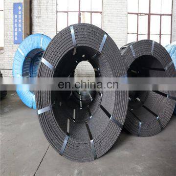 SWRH82B ASTM A416 A421 A910 12.7mm 1860mpa Prestressing Concrete Steel PC Strand Price