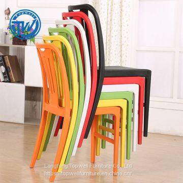 DC-6040 Topwell High Quality PP Plastic Chair Dining Room Chair Lounge Chair photo-5