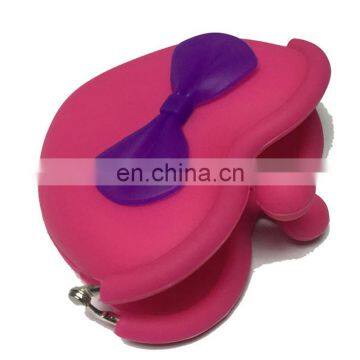 Mini Heart Shape Key Coin Holder Wallet Women Clutch Promotion Silicone Coin Purse photo-6