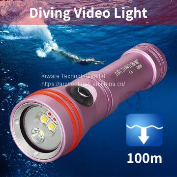 ARCHON D15VP& W21VP Diving Video & Spot Light Scuba Diving Torch LED Flashlight photo-2