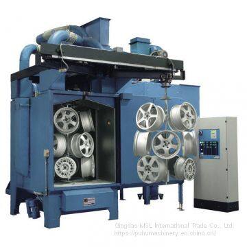 Hook Type Shot Blasting Machine, Spare Parts Rust Removing Peening Machine