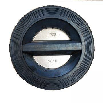 Rubber Lined Wafer Type Butterfly Check Valve Ductile Iron Check Valve photo-2
