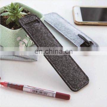 custom logo folding pencil felt cosmetic tool bag students stationery